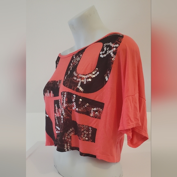 Y2K Off Shoulder Cropped Shirt - Picture 2 of 5